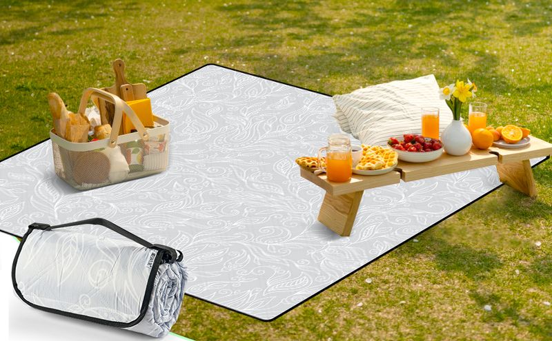 DEWUR X 200,66 cm Extra grote buitendeken, waterdicht, zanddicht, picknickmat, wasbaar, opvouwbaar, draagbaar, gras, gazon, strand_voghion.com
