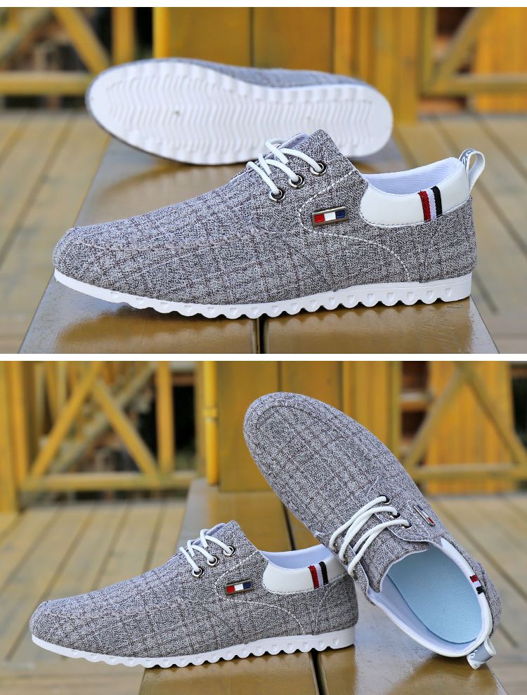 Sommar och höst andas gammalt tyg för män Casual Spring New Canvas Shoes_voghion.com