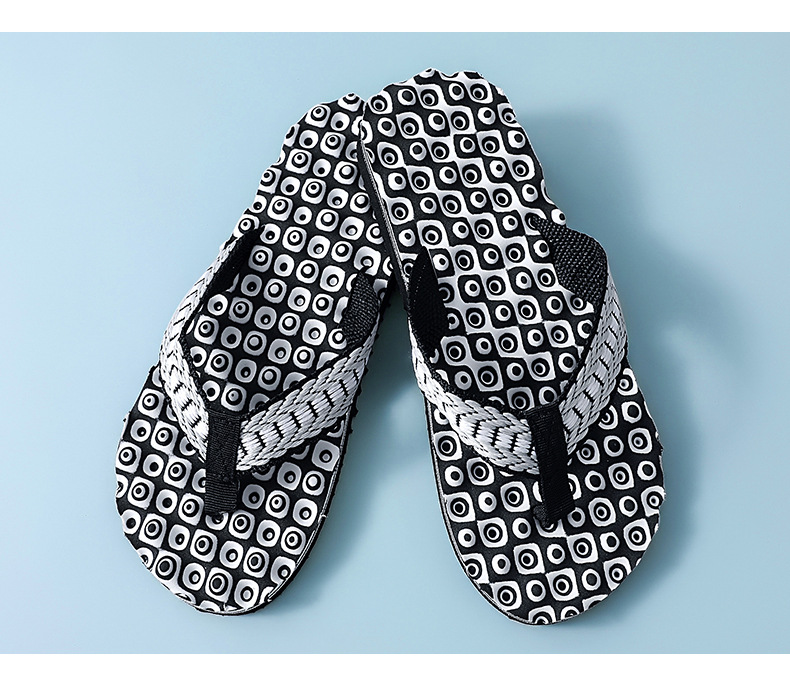 Nya sommarskor för män Enkel kamouflagestil Flip Flops Strand inomhus och utomhus Pinch Sandaler Tofflor_voghion.com