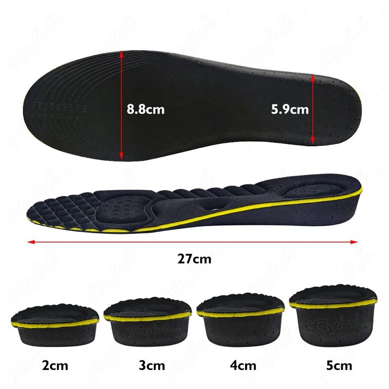 Increae Inole Cuhion 2-5cm Magnet Maage Inviible Height Lift Adjutable Cut Shoe Heel Inert Taller Support_voghion.com