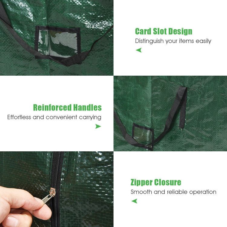 Christmas Tree PE Storage Bag for 9 Feet Artificial Tree_voghion.com