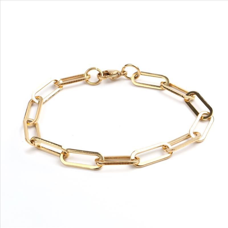 Fashion Hip-Hop Personality Simple Niche Minimalist Style Geometric Hollow Chain Bracelet_voghion.com