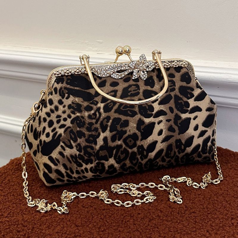 Borsa da sera di alta qualità con tracolla singola, elegante, in metallo con stampa leopardata e catena, per ragazze_voghion.com