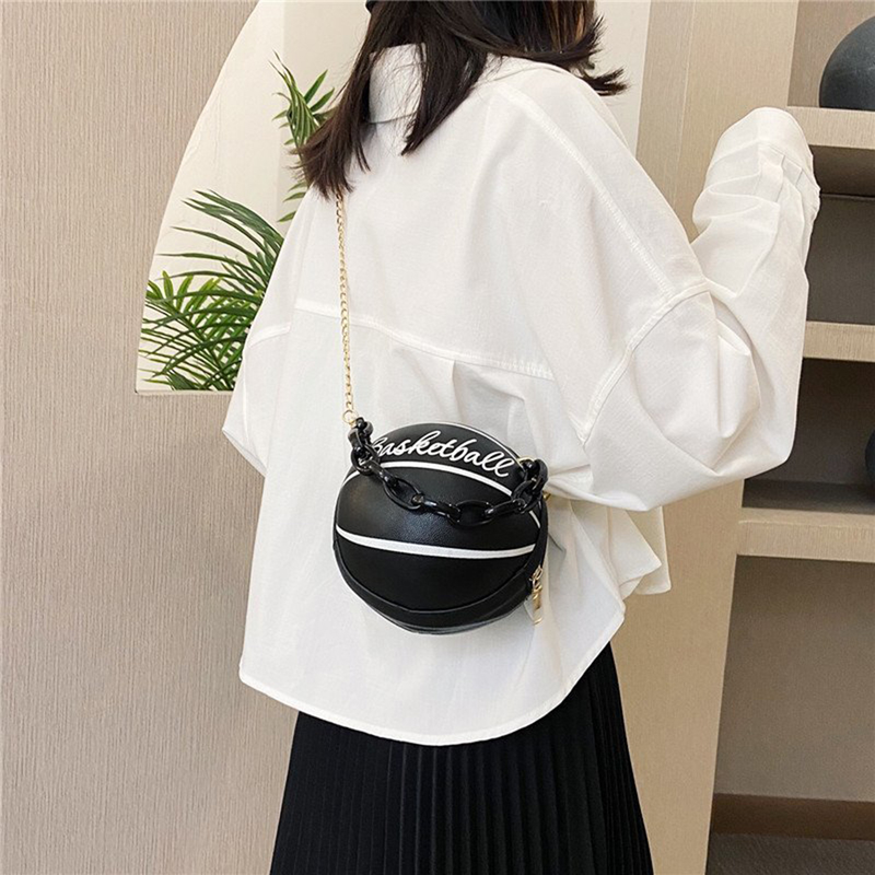 Borsa da donna Borse a tracolla da calcio da basket 2022 Nuove borse a sfera per adolescenti Borse a tracolla da donna Messenger Crossbody_voghion.com