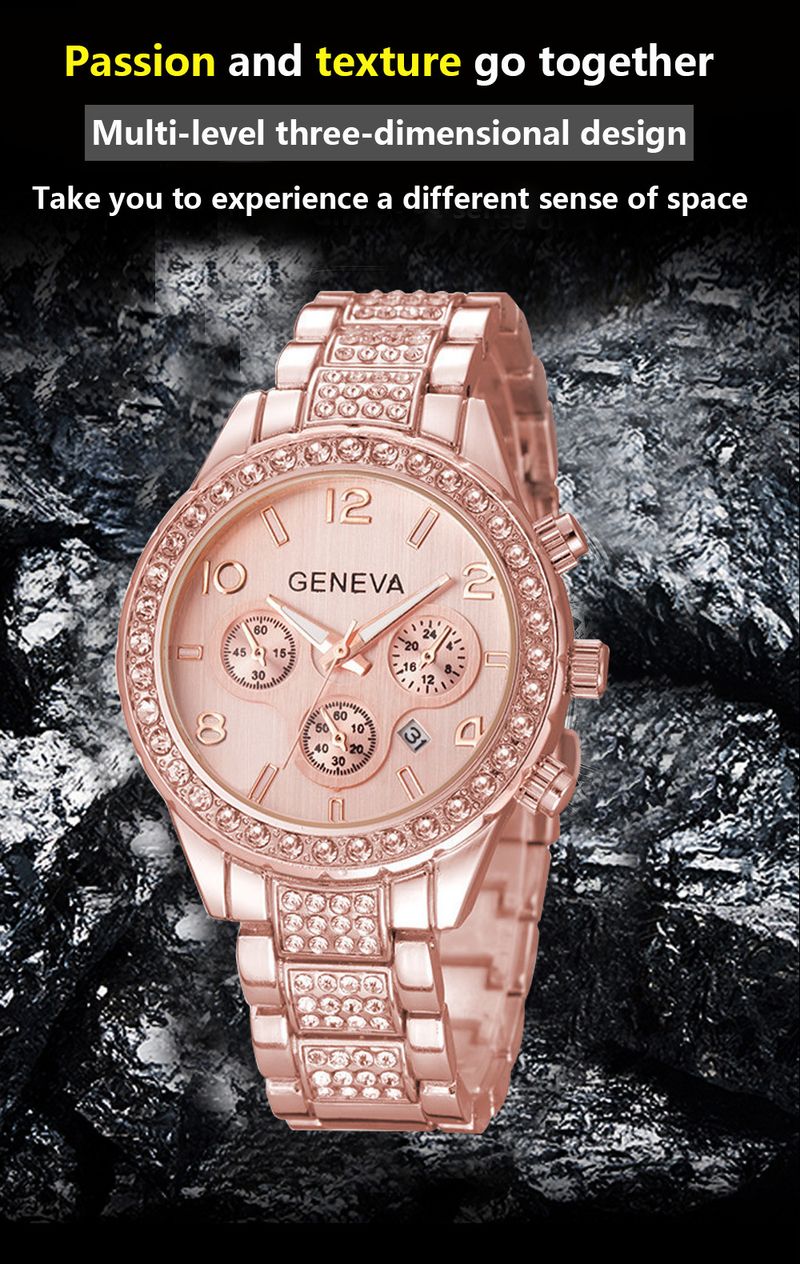 Elegant Stainless Steel Quartz Watch With Mineral Glass, Water Resistant, Luminous Hands, And Butterfly Clasp For Women_voghion.com