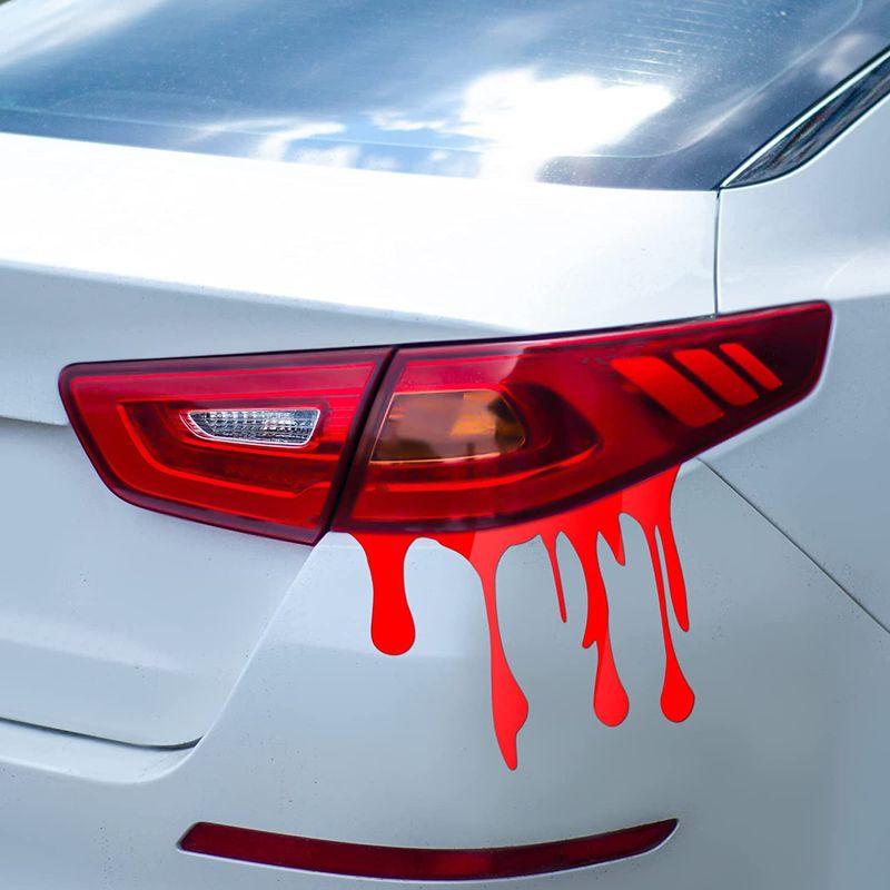 Adesivi personalizzati realistici per graffi, macchie di sangue, fanali posteriori del motore, auto, graffiti, horror_voghion.com