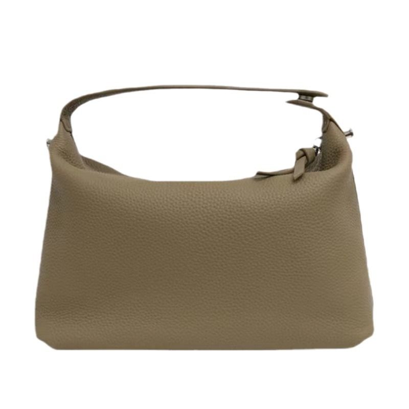 Borsa a tracolla singola con motivo litchi Boston, in pelle bovina, con strato superiore TOGO, 2023, per le donne che vanno al lavoro_voghion.com
