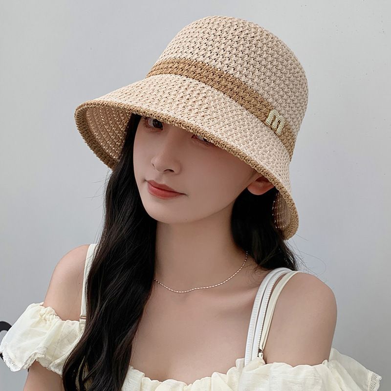 New Sunscreen and Sunshade Hat for Women in Summer, Hollow and Breathable Sun Hat, Japanese Sweet Small Eaves, Showcasing Face, Small Straw Hat_voghion.com