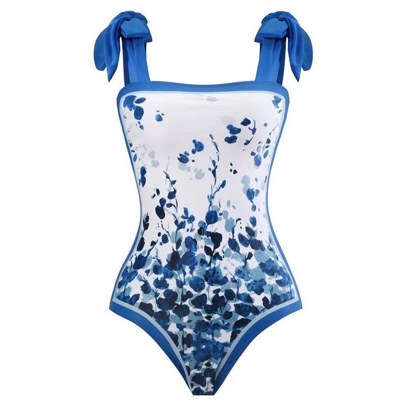 bikini Spa Resort Plus Size Vintage Print One-piece Bikini For Women_voghion.com