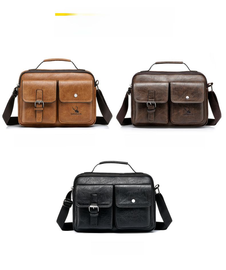 Borsa a tracolla di grande capacità Borsa a tracolla Borsa per pendolari Borsa a tracolla Borsa a tracolla da uomo casual Borsa a tracolla vintage Borsa da uomo_voghion.com