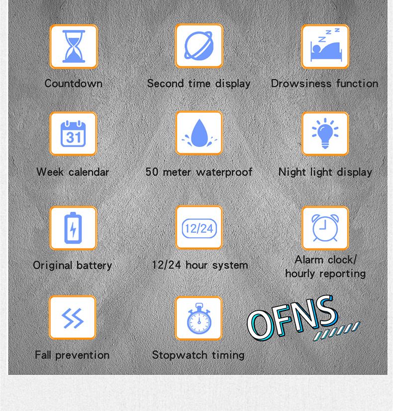 Classic Square LED Digital Watch With Night Light, Multi-Function Alarm, Calendar, Stopwatch For Students, Sports & Casual Wear_voghion.com