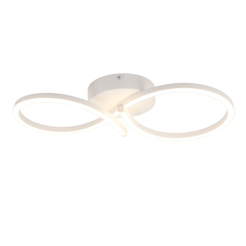 Glitzerlife Deckenleuchte LED Deckenlampe Weiß - 24W Küchenlampe Moderne Kreative Design Wohnzimmerlampe 3000K Warmweiß Flurlampe Für Esszimmer Kinderzimmer_voghion.com