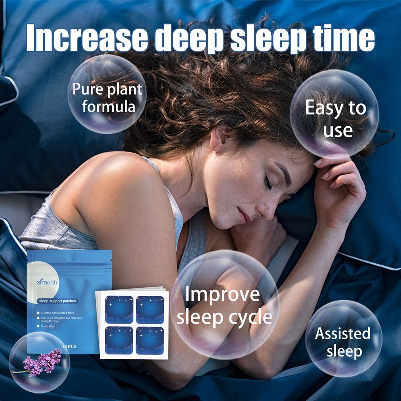 Cerotto per dormire Ximonth, cura del sonno, rilassa corpo e mente, affaticamento fisico, allevia lo stress, tranquillità e sonno._voghion.com