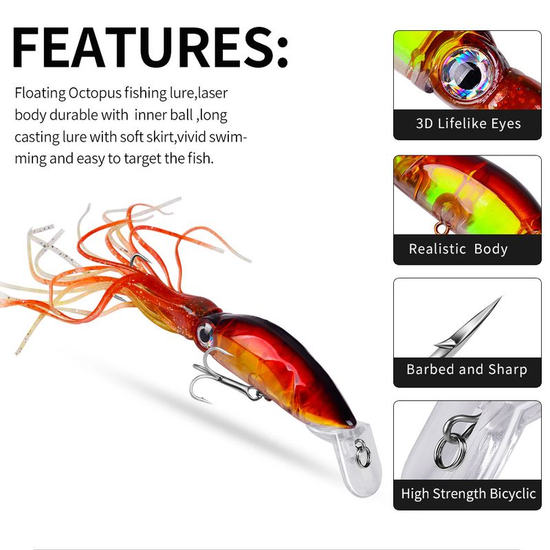 with Mustache 19g Plastic Hard All Water Area Squid Lure Fish Bait DW310_voghion.com