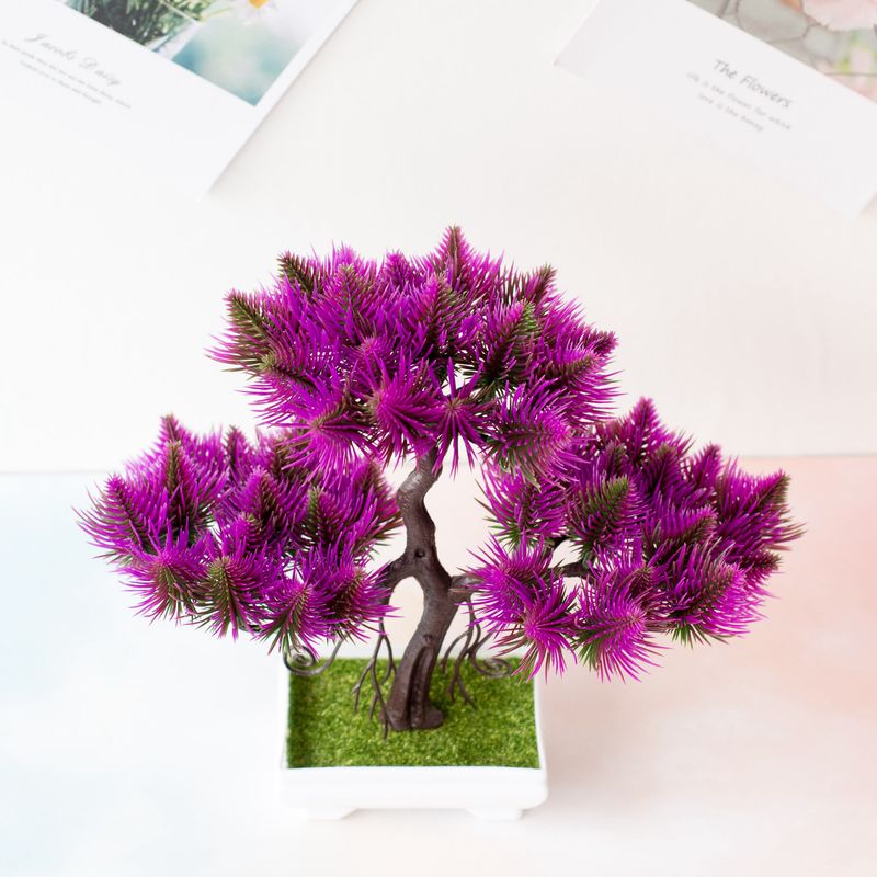 Vendite dirette in fabbrica bonsai Fengshun Lingyun pino plastica fiori artificiali e piante verdi armadietto del vino libreria decorazione della casa ornamenti_voghion.com