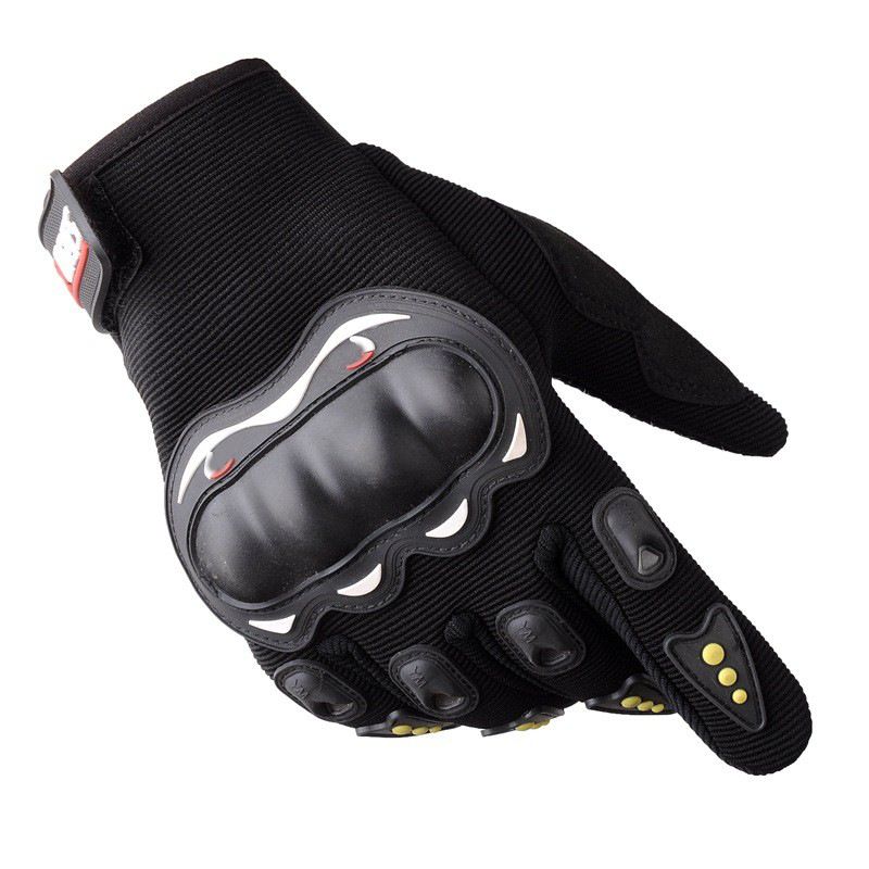 Mănuși de motocicletă cu degetul complet Protecție pentru bărbați pentru călăreț în aer liber cu degetul lung Sport Respirabil Curse Ciclism Mănuși cu jumătate de deget_voghion.com