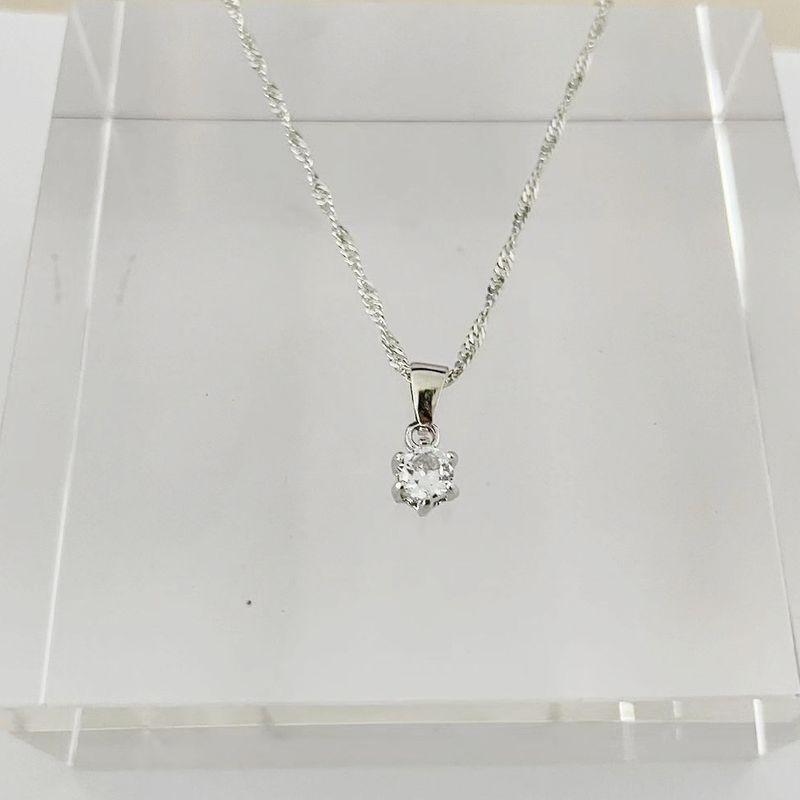 Neue einfache runde zirkon anhänger ohrringe hand schmuck set 4 stück set Net promi alle spiel zirkon halskette weibliche_voghion.com