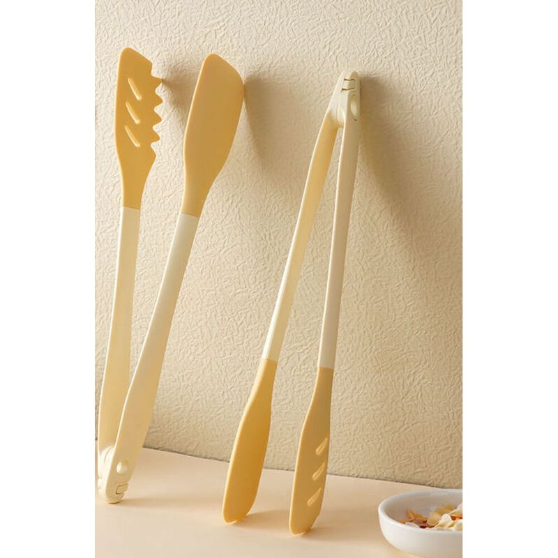 Food Split Kitchen Barbecue Grilled Steak Anti-scald High Temperature Resistant Multi-functional Silicone Tongs_voghion.com