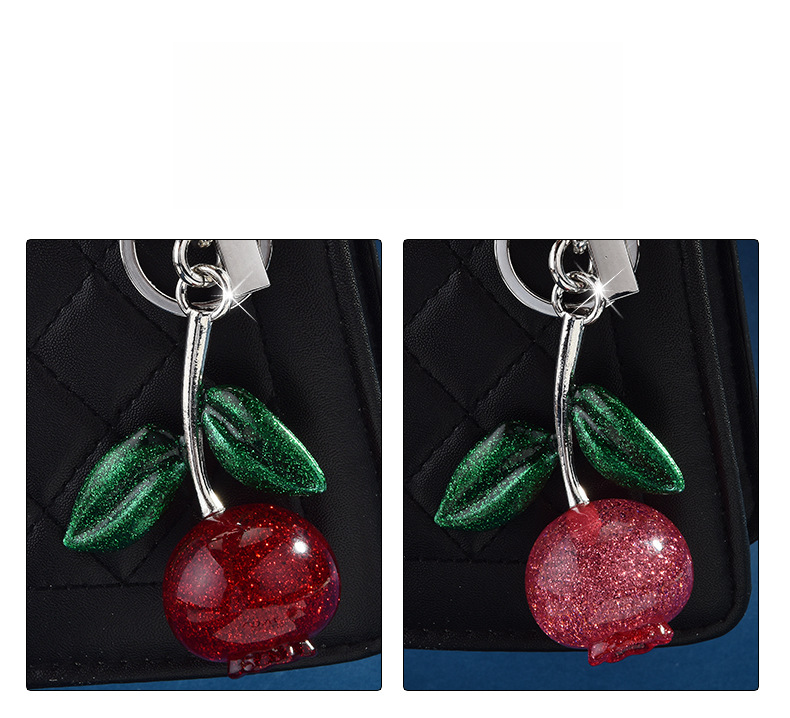 Keychain Fruit Pouch Blueberry Pendant Jewelry_voghion.com
