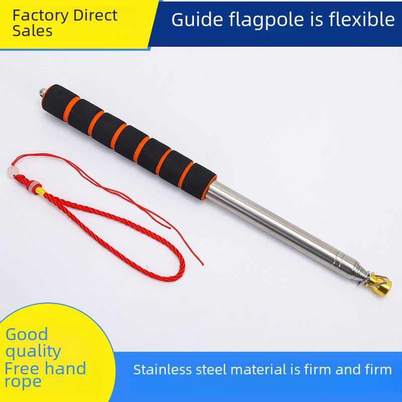 Golden Head Bold Guide Fahnenmast Schwamm Abdeckung Outdoor Teleskop Pointer Outdoor Edelstahl Baton_voghion.com