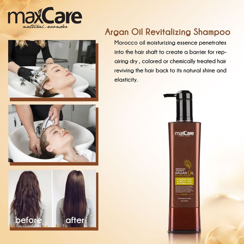 TKargan Oil Organic Moroccan Shampoo voedt het haar, maakt het glad en verfrist het_voghion.com
