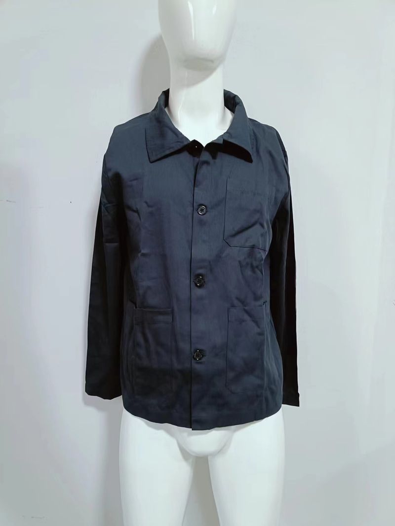 Camisa informal con cuello vuelto, chaqueta de trabajo, abrigo para hombre, cárdigan de primavera y otoño._voghion.com