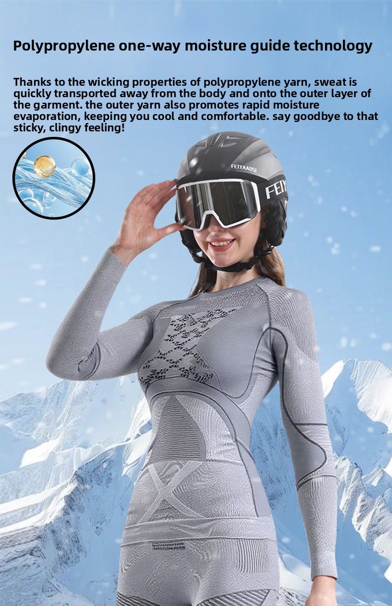 Autumn And Winter Polypropylene Quick-Dry Women's Underwear Compression Moisture-Wicking Sweat-Wicking Thermal Outdoor_voghion.com