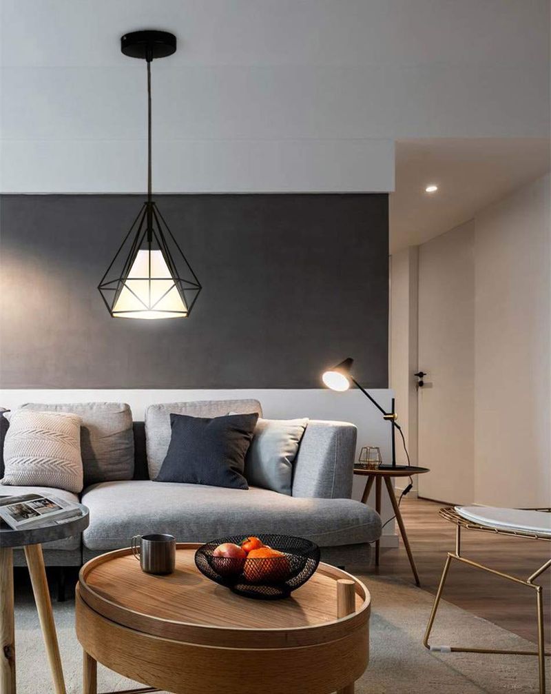 Modern Pendant Light Black Iron Hanging Cage Vintage Led Lamp E27 Industrial Loft Retro Dining Room Restaurant Bar Counter_voghion.com
