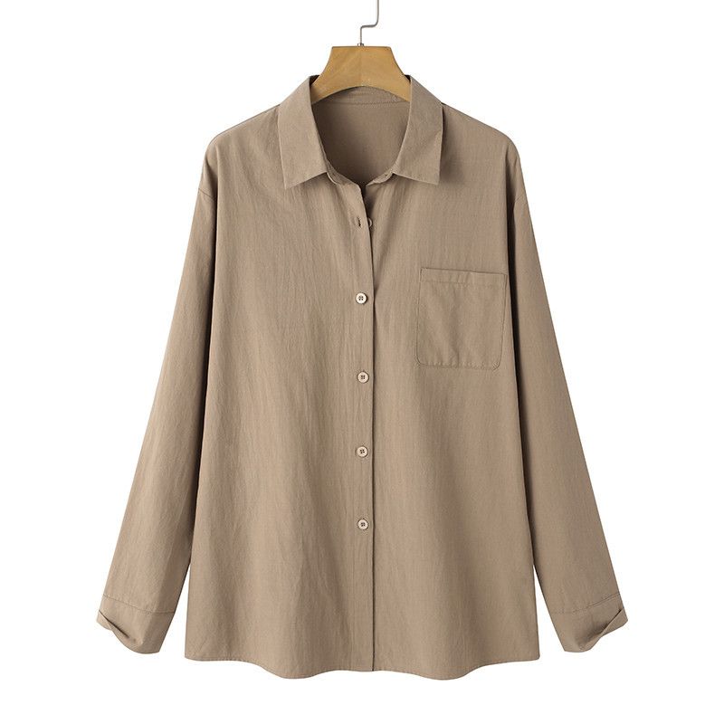 Camicie da donna in tinta unita per donna, abbigliamento da donna retrò, top chic di alta qualità, leggeri e dallo stile maturo_voghion.com