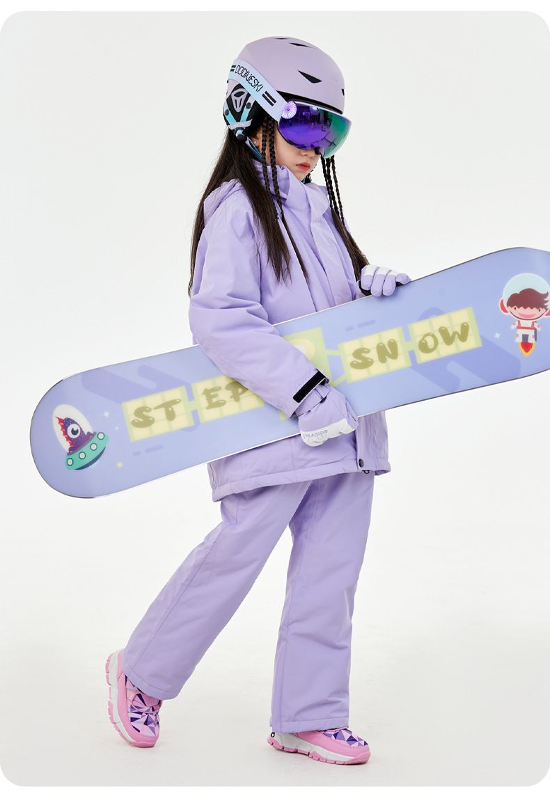 Oddivski Pantaloni da sci professionali per bambini, spessi e resistenti alla neve, per ragazzi e ragazze_voghion.com