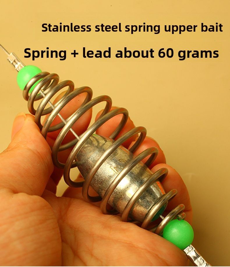 Bottom Full Set Beads Diamond Shape Reverse Ground Lure Knot European Style Carp Fishing Rig_voghion.com