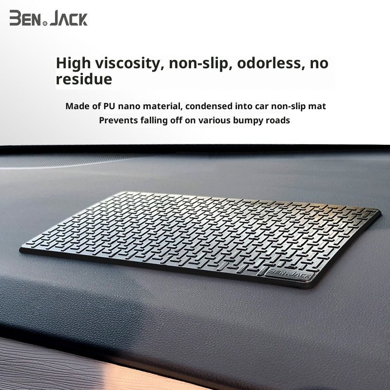 Tappetino portaoggetti per auto Benny, antiscivolo, resistente alle alte temperature, per cruscotto, telefono, ornamento, profumo, piccolo Deng_voghion.com
