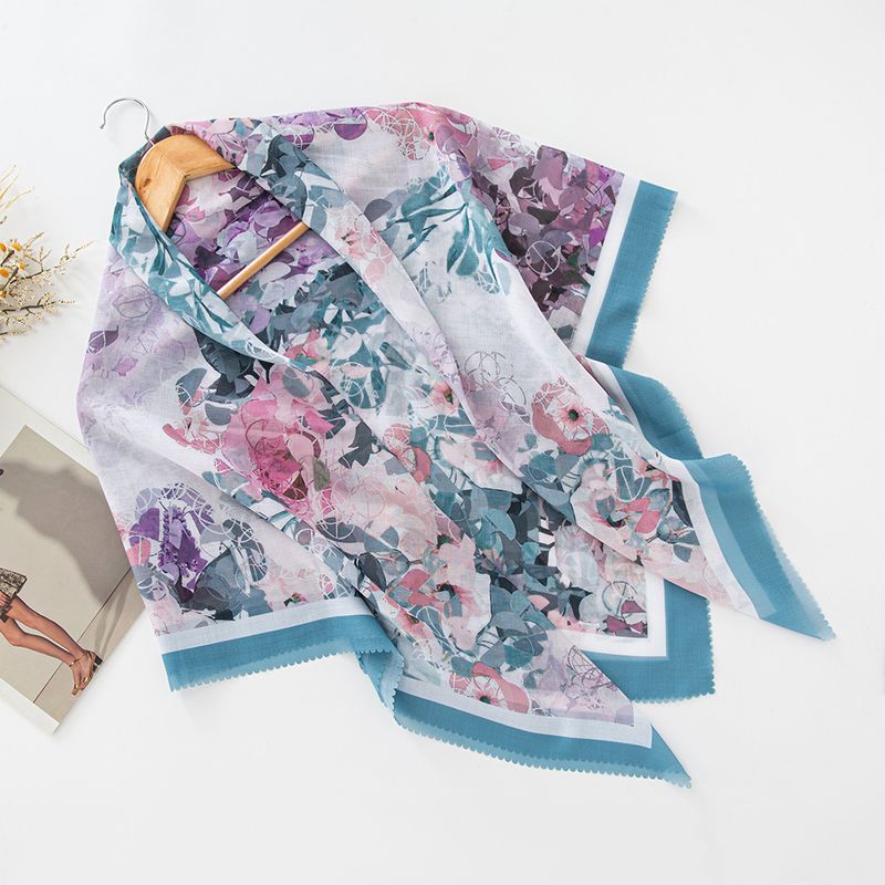 Sciarpe da donna in filato stampato 110 quadrati sciarpa classica in pizzo malese sciarpa alla moda foulard scialle_voghion.com