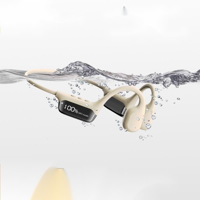 New Display Bone Conduction Bluetooth 5.4 Waterproof Swimable 32G Memory Wireless Sports Earphones_voghion.com