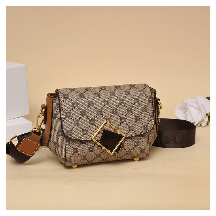 French niche esign women's 2024 new light luxury fashion printe small square versatile one shouler crossboy bag_voghion.com