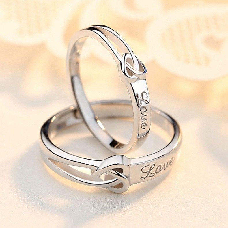 Grenzüberschreitender europäischer und amerikanischer Silberschmuck, offene Partnerringe für Damen, koreanische Version, Zirkon-Ehering mit Diamanten_voghion.com