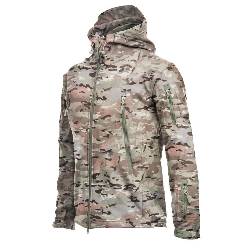 2024 New Shark Skin Soft Shell Jackets Men Tactical Windproof Waterproof Jacket Men Combat Jackets Mens Hooded Bomber Coats_voghion.com