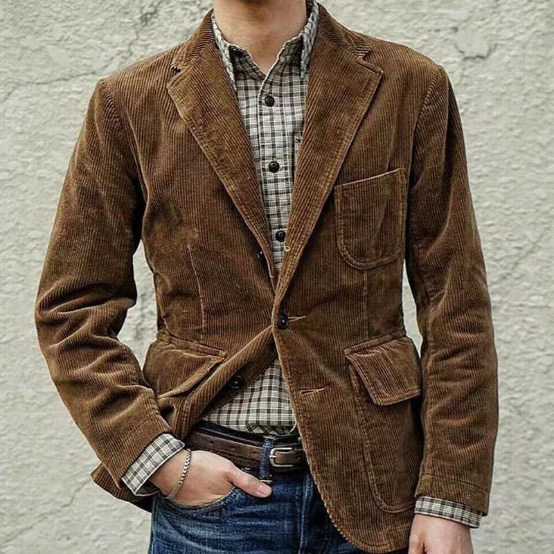 Herrenbekleidung Cordanzug Freizeitjacke Herrenbekleidung_voghion.com
