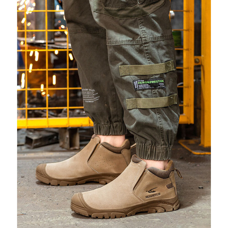 Bottes de travail de randonnée pour hommes, bottes tactiques légères à enfiler, imperméables, militaires d'extérieur, chaussures de sécurité antidérapantes_voghion.com