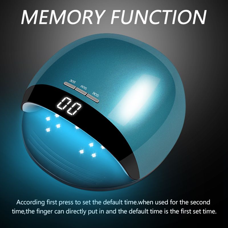 Lampada UV LED per unghie ad alta potenza con sensore automatico, display LCD, professionale, per la cura rapida delle unghie in gel, strumento per manicure Solon_voghion.com