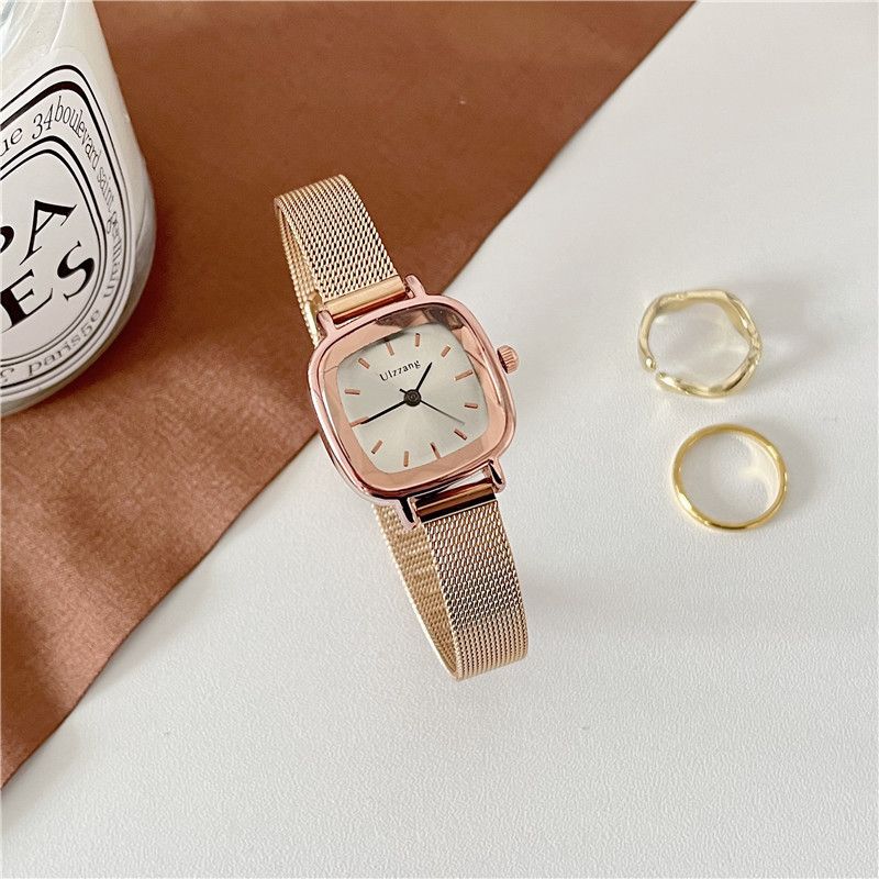 Women's Watches Small Candy Cube Women's Watch Simple And Thin Belt, Sentai Girls' Academy Style Retro Literary Lady's Watch_voghion.com