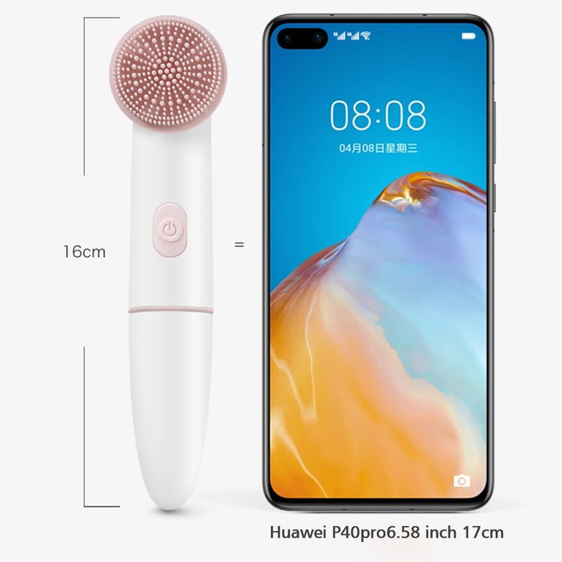 Novo 2-em-1 silicone limpeza facial dos poros e beleza limpador elétrico ultrassônico_voghion.com