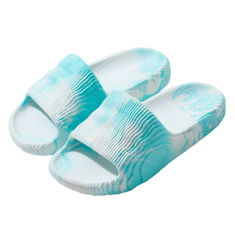 Papuci moi pentru bărbați, îmbrăcăminte exterioară, nouă tendință de modă de vară, sandale cu aceeași talpă groasă și o singură linie pentru cupluri_voghion.com