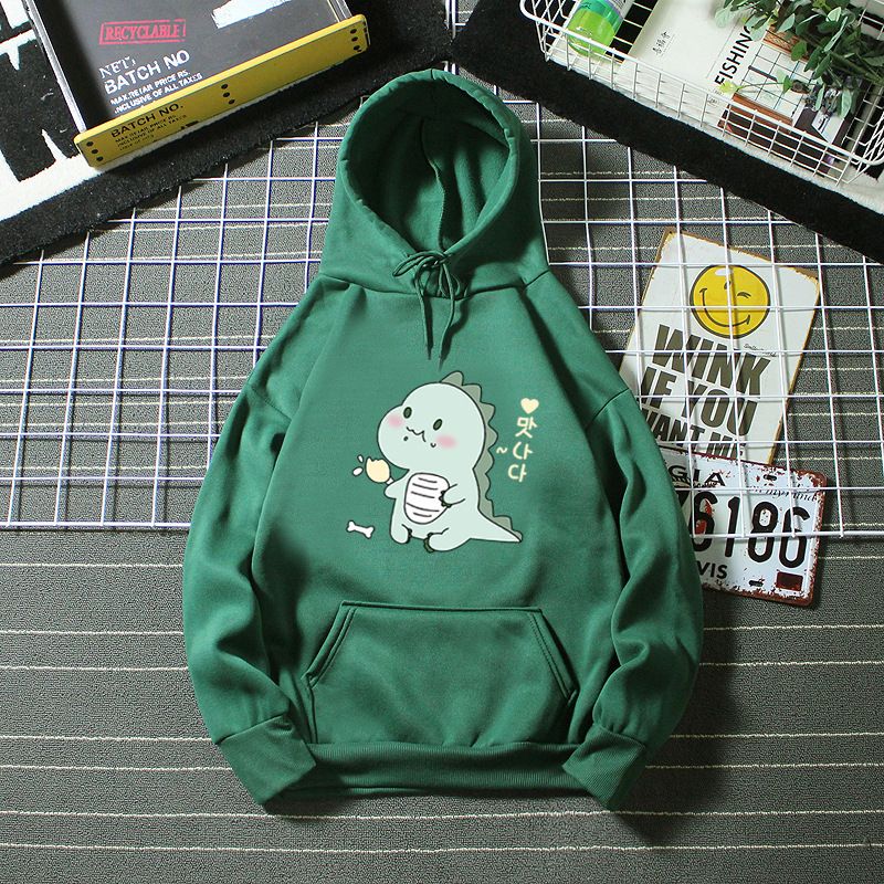 Felpa con cappuccio in pile, nuova collezione autunno inverno 2024 per donna, stile coreano, con stampa di lettere, pullover largo_voghion.com
