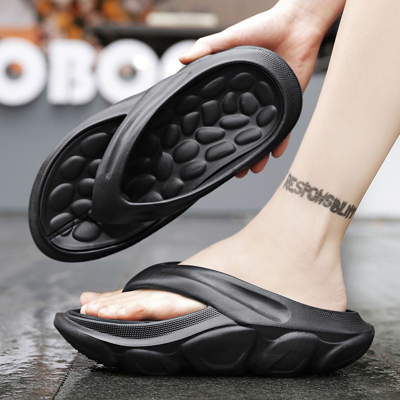 Qualità imbattibile, calpestare la merda, toccare la parola, abbigliamento casual estivo, piedi che si stringono con suola extra spessa, ciabatte da spiaggia antiscivolo per_voghion.com