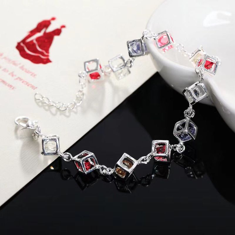 ored Zircon 12 Hot Block Bracelet Light Niche Ins Design Versatile High End Jewelry_voghion.com
