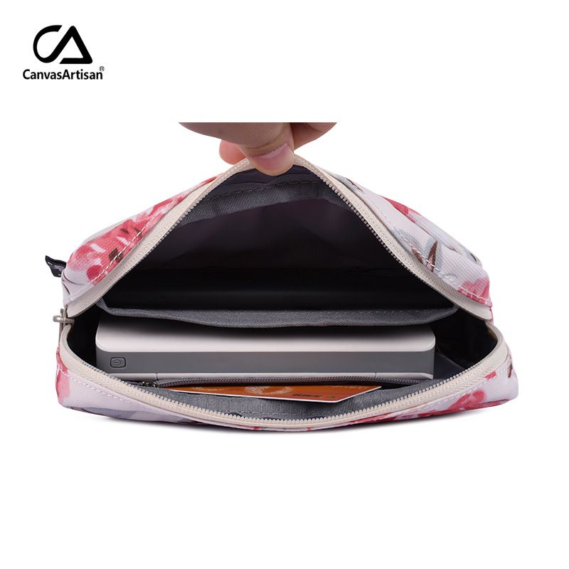 Canvasartisan Printed 3C Accessories Small Mobile Phone Power Bank Travel Digital Storage Bag_voghion.com