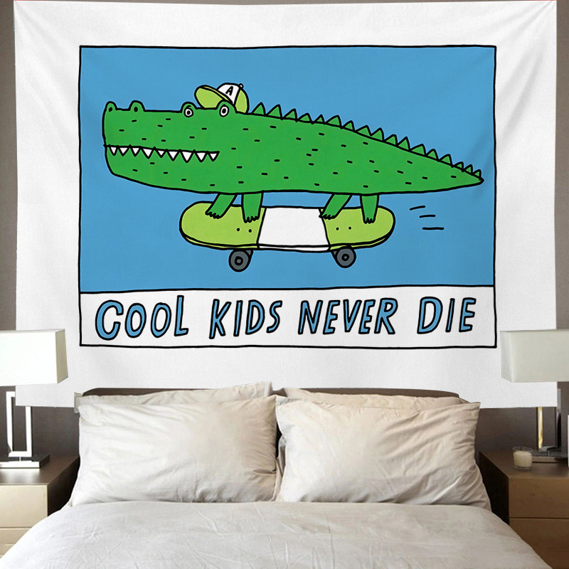 Nordic tapestry ins minimalist internet celebrity live streaming wall hanging fabric Dormitory bedroom bedside_voghion.com