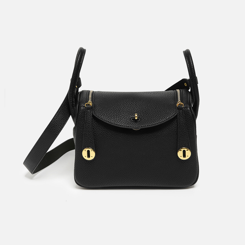 Doctor Lin Di Lychee Pattern Handbag Shoulder PU Women's Textured Bag Versatile Fashion Crossbody_voghion.com