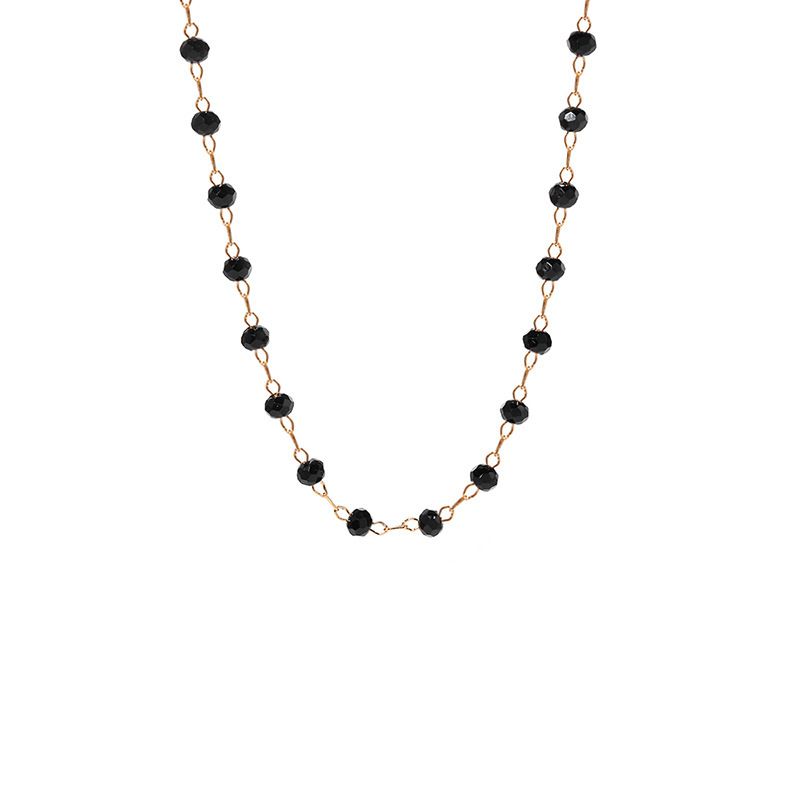 Hot Selling Minimalistesch Legierung Zirkon Nischedesign Halskette, Schléissebeenkette fir Fraen_voghion.com
